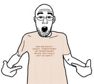 globohomo open_mouth shirts soyjak // 1170x1056 // 139.4KB