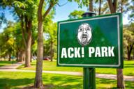 bloodshot_eyes crying grass leaves open_mouth park rope sidewalk sign soyjak suicide text tongue tree variant:bernd // 1380x920 // 1.7MB