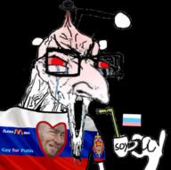 antenna bloodshot_eyes brainlet country crying cup drinking_straw fedora flag gay glasses heart holding_object judaism large_nose proto-slopjak red_eyes reddit redditard russia russo_ukrainian_war soviet_union soy soyjak straw stretched_mouth tranny variant:soyak vladimir_putin // 640x638 // 402.1KB