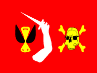 arm bones christopher_moody cranial_sutures cranium crossbones dagger eye_sockets flag flag:jolly_roger hand holding_object hourglass knife meta:eyesore nose pirate series:pirate_flag series:skeletonjaks skull skull_and_bones teeth teeth_showing variant:cobson wing // 1280x960 // 107.4KB