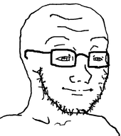 closed_mouth glasses redraw stubble variant:soyak white_background // 708x800 // 18.0KB