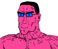 black_hair buff chin doll_(user) ear glasses muscles muscular_male namefags nose smile stubble subvariant:perceptive_chud variant:chudjak wholesome // 799x677 // 16.2KB