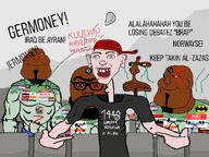 1448 batman black_shirt brown_skin buff goatee god_of_war hello_my_name_is_(sticker) islam kratos kurwa mudslime muslims nas:tyrone open_mouth polack poland queen_of_spades rock shitskin skinny stinky subnas:bóbr subvariant:mexiaryan subvariant:wormmutt text variant:bapjak variant:meximutt variant:shirtjak warrior-z_(user) // 1600x1200 // 385.0KB