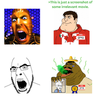 award bad_breath bald beard brown_skin burp discord discord_logo_facial_mark flag:canada flag:mexico glasses green_arrow greg_(user) hello_my_name_is_(sticker) hwabagson meta:namefags open_mouth sombrero stink_lines stinky stubble subvariant:mexiaryan the_lawnmower_man variant:cobson variant:meximutt variant:soyak // 2500x2500 // 2.3MB