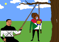 arab black_skin brown_skin flag:sudan flag:sudanese_army genocide hanging nigger sudan tree variant:bernd variant:chudjak // 2100x1500 // 320.1KB
