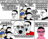 5soyjaks anger_mark angry arm aspie bloodshot_eyes brimstone closed_mouth clothes crying deformed distorted doomer ear glasses hair hand hat nordic_chad open_mouth pink_skin pointing seething side_profile smile smug soyjak stubble subvariant:chudjak_front text variant:chudjak variant:soyak white_skin wojak wordswordswords yellow_teeth // 1024x832 // 201.2KB