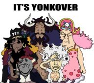 5soyjaks anime big_mom_(one_piece) blackbeard blackbeard_(one_piece) closed_eyes closed_mouth its_over kaido_(one_piece) manga monkey_d_luffy multiple_soyjaks one_piece pirate pun shanks_(one_piece) subvariant:chudjak_front subvariant:hornyson text variant:chudjak variant:cobson variant:feraljak variant:impish_soyak_ears variant:markiplier_soyjak yonko // 1275x1132 // 153.3KB