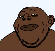 bald big_lips black_skin ear negro nigger stubble subvariant:gapealien yellow_sclera // 721x676 // 12.1KB