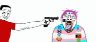 2soyjaks anarcho-communism antifa black_lives_matter closed_mouth clothes flag flag:anarcho-communism flag:pedophilia_pride_flag glasses gun hair judaism leftypol lgbt lipstick map_(pedophile) mustache nazism open_mouth pedophile pfizer pointing purple_hair schutzstaffel smile smug soyjak star_of_david stubble swastika tattoo text tongue tranny tshirt vaccine variant:bernd variant:chudjak weed yellow_teeth ywnbaw // 1166x515 // 205.2KB