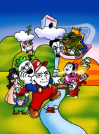 amphibian clitty_leakage cloud crying frog full_body holding_object landscape luigi mario nas:pepe nate nate_higgers pepe_the_frog princess_peach river shadow soyjak_party subvariant:condiment subvariant:feralrage super_mario super_mario_bros_2 variant:alicia variant:bernd variant:chudjak variant:feraljak variant:gapejak variant:markiplier_soyjak variant:soyak variant:soytan // 565x768 // 492.2KB