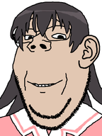 anime azumanga_daioh beard clothes ear glasses hair looking_at_you school_uniform smile stubble subvariant:wholesome_soyjak takino_tomo teeth teeth_showing variant:gapejak white_background white_skin // 600x800 // 71.6KB