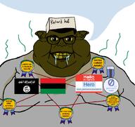 attention_whore award brown_skin clothes drool faggot fat flag:gay_pride_flag flag:isis flag:pan-african grey_shirt gynaecomastia hair hat hero_(attentionwhoring_faggot) larp larper meta:namefags neutralplier_award nigger obese pentagram retard rotten_teeth satanism serious_hat shitskin slopjak soul_breaker_(user) speech_bubble stink_lines stinky subvariant:branigger sweating text variant:brandon white_background yellow_sclera yellow_teeth // 1674x1582 // 97.9KB