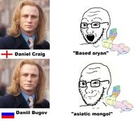 2soyjaks closed_mouth daniel_craig donbas eastern_europe england estonia europe flag flag:england flag:russia glasses kharkiv kiev latvia lithuania moldova open_mouth poland real_person smile smug soyjak stubble subvariant:soyak_(smug) text ukraine variant:soyak warsaw // 1898x1712 // 1.4MB