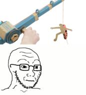 animated closed_mouth excited fishing glasses nintendo nintendo_labo open_mouth soyjak stubble variant:soyak video_game // 679x752 // 671.5KB