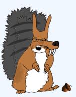 acorn animal arm ear fangs full_body glasses hand ice_age leg movie mustache nose open_mouth scrat series:animaljaks soyjak squirrel subvariant:feralsquirrel tail variant:feraljak // 1078x1360 // 191.8KB