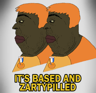 1_year_on_bald_men_with_glasses_website award badge brown_skin ginger its_based_and_christpilled meta:not_oc orange_hair splintercuck subvariant:alicia_side subvariant:hunky_twink_sex_machine text variant:alicia wig yellow_sclera zach zartycuck // 900x874 // 205.5KB