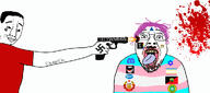 2soyjaks ack anarcho-communism antifa black_lives_matter blood boylover_symbol closed_mouth clothes discord firearm flag flag:anarcho-communism flag:pedophilia_pride_flag glasses gun hair holding_gun holding_object holding_pistol judaism leftypol lgbt lipstick map_(pedophile) meta:tagme mustache nazism open_mouth pedophile pfizer pistol pointing purple_hair schutzstaffel smile smug soyjak star_of_david stubble swastika tattoo text tongue tranny tshirt vaccine variant:bernd variant:chudjak weapon weed yellow_teeth ywnbaw // 1166x515 // 302.1KB