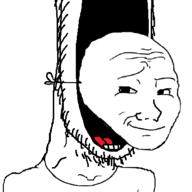 mask open_mouth smug soyjak stubble subvariant:soyak_soymilk variant:soyak variant:wojak wojak // 400x400 // 32.6KB