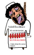 arab arm beard bloodshot_eyes bomb brown_eyes brown_skin crying deformed hair hanging islam leg open_mouth rope shia soyjak subvariant:brunetto suicide text turban variant:bernd wahhabism // 229x371 // 53.0KB
