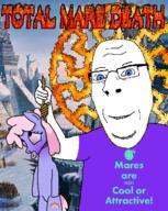 blond_beard blue_eyes clothes furry glasses hanging hyperborea my_little_pony red_eyes variant:cobson zoosadism // 512x644 // 335.6KB