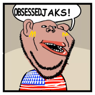 american_flag amerimutt clothes flag:united_states mcdonalds open_mouth series:soyjaks? soyjak speech_bubble stonetoss subvariant:impish_amerimutt text variant:impish_soyak_ears // 500x500 // 168.2KB