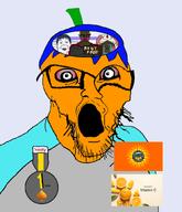 award bloodshot_eyes board food froot fruit meta:not_oc nick_kiggers orange orange_skin soy2 spade subvariant:hunky_twink_sex_machine subvariant:muscular_chud tear text variant:alicia variant:chudjak variant:feraljak vitamin_c // 1400x1630 // 602.0KB