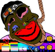 award black_skin bloodshot_eyes boylover_symbol brown_skin communism discord faggot fediverse flag:gay_pride_flag flag:minor_attracted_person flag:radqueer flag:straight_pride flag:transgender_pride_flag flag:zoophilia_pride_flag glasses hair hammer_and_sickle hanging lips map_(pedophile) never_goon pedophile radqueer rent_free subvariant:jartycuck subvariant:muscular_chud swastika tranny tumblr variant:chudjak xitter zoophile // 1050x996 // 211.8KB
