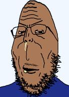 angry bloodshot_eyes blue_shirt booger brown_skin clothes euromutt moustache subvariant:eurogape template variant:gapejak // 1000x1400 // 41.2KB