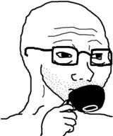 arm cup glasses hand mug soyjak stubble variant:wojak // 506x606 // 121.1KB