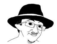 closed_mouth clothes ear glasses hair hat mustache soyjak variant:unknown // 639x494 // 4.3KB