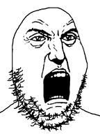 angry beard open_mouth punisher_face stubble teeth variant:gapejak // 600x801 // 25.4KB