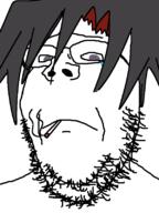 cigarette closed_mouth fumus funamusea glasses hair smoke stubble tear variant:gapejak // 600x800 // 24.3KB