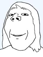 female hair series:foidjaks smile subvariant:annabelle subvariant:wholesome_soyjak template transparent_background variant:gapejak white_hair woman // 582x772 // 16.0KB