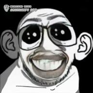 avatarify ear glasses looking_at_you meta:ai_generated shading smile soyjak stubble variant:feraljak white_skin // 1072x1072, 19.7s // 5.1MB