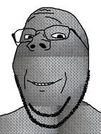 glasses iron smile soyjak steel stubble subvariant:wholesome_soyjak variant:gapejak // 600x800 // 411.7KB
