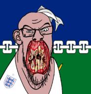 angry animal berwickshire british distorted ear fish flag flag:berwickshire flower glasses hair irl lion open_mouth plant rotten_teeth scotland soyjak stubble teeth united_kingdom variant:feraljak wheat white_skin yellow_teeth you_were_one_i_ker // 1048x1081 // 342.9KB