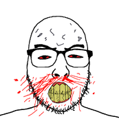 anger angry bald glasses pissed red_eyes stubble subvariant:feralrage teeth teeth_showing upset variant:feraljak variant:uncjak white_background // 900x1000 // 70.8KB