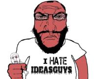 2soyjaks ack beard bleed blood bloodshot_eyes clothes crushing hair hand punisher_face red_eyes red_skin science_lover soyjak stubble subvariant:science_lover teeth text tongue tshirt variant:bernd variant:markiplier_soyjak yellow_teeth // 1017x854 // 456.2KB