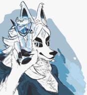 SLLSFHM big_eyebrows blue ear female fur furry gem gem_skin head holding_object smile stubble subvariant:wholesome_soyjak variant:gapejak variant:impish_soyak_ears wholesome // 765x837 // 271.0KB