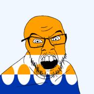 angry banffshire british flag flag:banffshire glasses hair looking_at_you mustache open_mouth scotland soyjak star_(symbol) stubble sun teeth transparent transparent_background united_kingdom variant:feraljak // 1500x1500 // 75.9KB