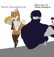 Warrior-Z(user) anthro averi fanart flower fox furfag furnigger furry furtranny islam meta:hamas_2_commissioned_this_unironically_geg plant series:warrior-z_and_averi subvariant:chudjak_front variant:chudjak // 1192x1260 // 78.1KB