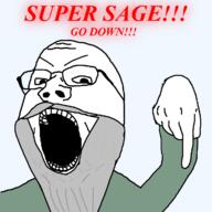 angry beard glasses open_mouth pointing sage supersage text variant:gapejak // 1200x1200 // 126.7KB