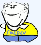animated arm clothes country dance dancing_swede ear flag full_body leg smile soyjak stubble sweden variant:impish_soyak_ears // 230x253 // 36.6KB
