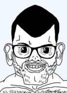 beard buff closed_mouth ear fixed glasses hair oh_my_god_she_is_so_attractive series:soyjak_restoration_project smile soyjak subvariant:brandaryan template transparent_background variant:brandon // 864x1200 // 69.8KB