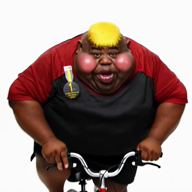 ai_but_not_completely_ai_doe award bicycle big_lips big_nose black_skin blond blush character:hunky clothes ext=mp4 eyebrows fat hair meta:not_oc meta:op_took_a_selfie_of_xerself open_eyes realistic series:fusionjaks subvariant:branigger subvariant:fat_alicia subvariant:hunky_twink_sex_machine variant:alicia variant:brandon video white_background // 560x560, 6s // 1.3MB
