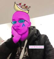 arch_linux banana_split_ice_cream developer glasses irl jacket mud_(user) pink_skin stubble sunglasses // 1197x1303 // 1016.4KB