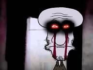 blood cartoon closed_mouth clothes creepypasta crying glasses glowing_eyes irl_background joe_mama neutral red_eyes soyjak spongebob_squarepants squidward squidwards_suicide stubble subvariant:neutralplier variant:markiplier_soyjak // 640x480 // 123.4KB