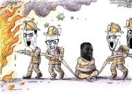 4soyjaks antivax arm bloodshot_eyes clothes comic crying crying_wojak fire firefighter full_body gigachad glasses hair hairy hand hat large_eyebrows leg nas:gigachad open_mouth political_cartoon soyjak stretched_mouth vaccine variant:a24_slowburn_soyjak variant:chudjak variant:cryboy_soyjak variant:wojak // 1075x766 // 968.8KB