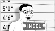 angry arm glasses hair hand holding_object incel open_mouth soyjak text variant:chudjak // 1280x720 // 68.9KB