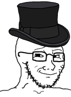 clothes glasses hat open_mouth smile smirk smug stubble subvariant:soyak_(smirk) template top_hat transparent_background variant:soyak white_skin // 1130x1550 // 38.7KB